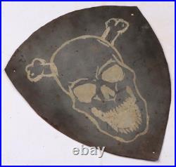 Skull Bones Shield Knight Templar WW2 wwII WW1 wwI Wall decor Iron Metal Iron