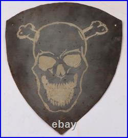Skull Bones Shield Knight Templar WW2 wwII WW1 wwI Wall decor Iron Metal Iron