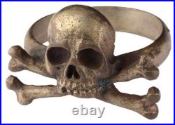 Skull Bones WW2 Ring WWII Death head WWI Goth symbol Cosplay Gothic brutal WW1