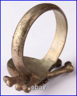 Skull Bones WW2 Ring WWII Death head WWI Goth symbol Cosplay Gothic brutal WW1
