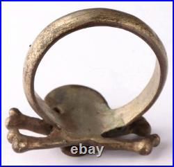 Skull Bones WW2 Ring WWII Death head WWI Goth symbol Cosplay Gothic brutal WW1