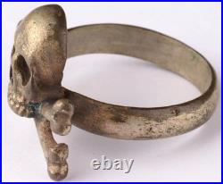 Skull Bones WW2 Ring WWII Death head WWI Goth symbol Cosplay Gothic brutal WW1