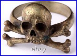 Skull Bones WW2 Ring WWII Death head WWI Goth symbol Cosplay Gothic brutal WW1
