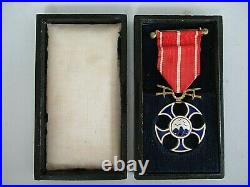 Slovakia Order Of The Falcon With Swords. Cased. Rare. Ef