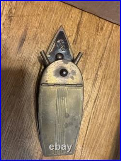 Snuff/Cigarette Box. U. S. Naval Gunboat Copper Dimpled. Rare WW1! 1940's