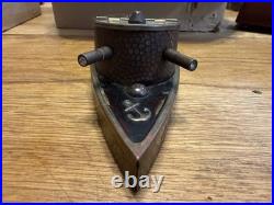 Snuff/Cigarette Box. U. S. Naval Gunboat Copper Dimpled. Rare WW1! 1940's