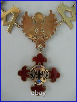 Spain Order Of Alphonso X The Wise. Franco Period Collar. Silver/gilt. Rare. Ef