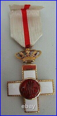 Spain Order Of Military Merit 1868 Variation! Made In Gold 16.5 Grams! Cased