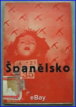 Spanelsko v nas 1937 ultra-rare Czech poetry Spanish Civil War Picasso Seifert