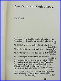 Spanelsko v nas 1937 ultra-rare Czech poetry Spanish Civil War Picasso Seifert