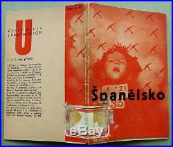 Spanelsko v nas 1937 ultra-rare Czech poetry Spanish Civil War Picasso Seifert