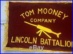 Spanish Civil War Flag Tom Mooney Company Lincoln Battalion Reproduction