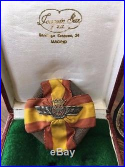 Spanish Civil War Lot of Medals Ammo Pouch Franco