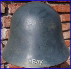 Spanish Civil War M 38 Air Force Steel Anarchist Helmet FUERZA AEREA REPUBLICANA