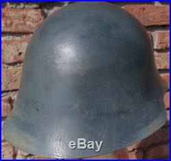Spanish Civil War M 38 Air Force Steel Anarchist Helmet FUERZA AEREA REPUBLICANA