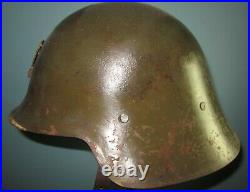 Spanish M26 helmet con ala civil war Spain casque stahlhelm casco elmo WW