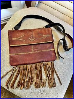 Spanish War 1930's Leather Bag Skara Alhucemas Regular Forces Group No. 5