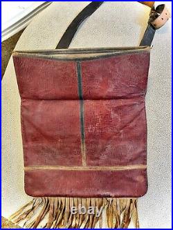 Spanish War 1930's Leather Bag Skara Alhucemas Regular Forces Group No. 5