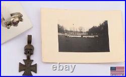 Special FORCE Photo SKULL Bones MANs Ring PENDANT ww1 WWI ww2 WWII Shock TROOPs