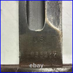 Springfield Armory 1920 US Military Bayonet with Scabbard Original Militaria