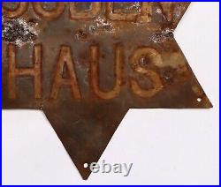 Star of David GERMANY WW2 wwII JEWISH HOUSE German JUDEN HAUS Judaica Iron