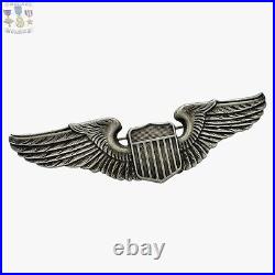 Sterling 1930's Us Army Air Corps Pilot Wings Badge Insignia 3-1/16 Pre Ww2 #70