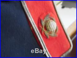 Superb ROYAL MARINES COLOUR SERGEANT TUNIC, c. 1930's, withgilt badges, VG