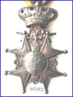 Sweden Ww1-era Royal Order Of Sword, Military, Beautiful Silver/gold/enamel