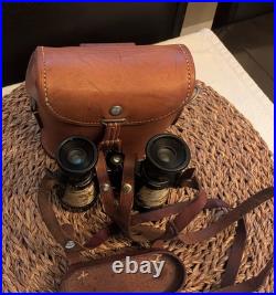 Swiss Army Binoculars + Original Leather Case Dienstglas Mod. 26
