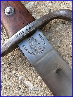 Sword Argentina army NCO model 1909 SWORD SABER KNIFE south america WW1 WW2