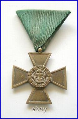 T277 Kingdom of Hungary 1922 Bronze Merit Cross Horthy Rare