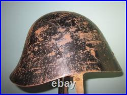 TOP orig Dutch M38 neck cutter helmet Stahlhelm casque casco elmo WW2 2WK 2GM