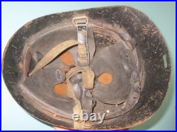 TOP orig Dutch M38 neck cutter helmet Stahlhelm casque casco elmo WW2 2WK 2GM