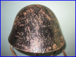 TOP orig Dutch M38 neck cutter helmet Stahlhelm casque casco elmo WW2 2WK 2GM