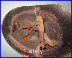 TOP orig Dutch M38 neck cutter helmet Stahlhelm casque casco elmo WW2 2WK 2GM