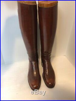 Teitzel Jones Dehner Military Riding Boots Calvary WWI Era with Wood Boot Forms