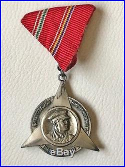 The Spanish Civil War 1936 badge. Hungary Zalka Mate medal. Partisan Badge. 4pcs