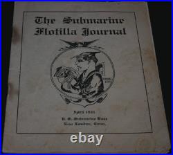 The Submarine Flotilla Journal April 1921 USN New London Connecticut, Early Navy