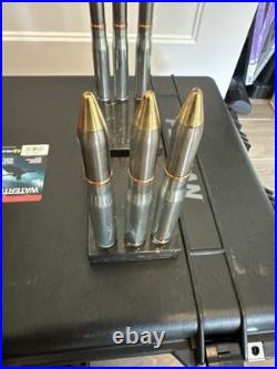 Trench Art matching Book Ends Granite Base With Felt Bottom