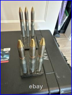 Trench Art matching Book Ends Granite Base With Felt Bottom
