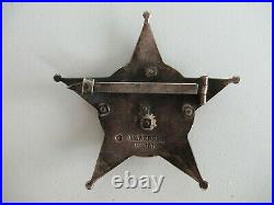 Turkey Gallipoli Star Medal. Marker's Name. Silver. Large Size Badge. Rare! Vf+