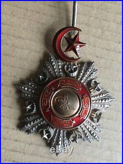 Turkey Ottoman Order of Medjidie Neck Badge Medal 60 mm Gold/Silver Nichan Wisam