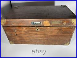 U. S. A. F. Keuffel & Esser vintage 124647. Surveyor Transit Scope in wood case