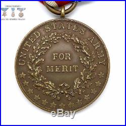 U. S. Army Certificate Of Merit Medal Wrap Brooch George W. Studley Example