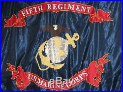 U S Marine Corps 5th Regiment Flag Reproduction