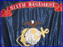 U S Marine Corps 6th Regiment Reproduction Flag WW1