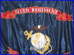 U S Marine Corps 6th Regiment Reproduction Flag WW1