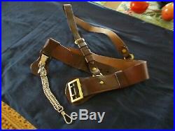 U. S. Officers Sam Brown Sword Belt Excellent