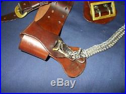 U. S. Officers Sam Brown Sword Belt Excellent