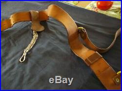 U. S. Officers Sam Brown Sword Belt Excellent